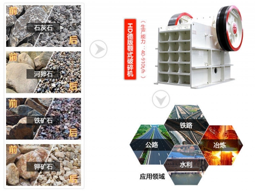 时产400吨鹅卵石鄂式破碎机多少钱?